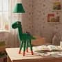Abajur de Chão Dinossauro Gigante Pelúcia Luminária Infantil Quarto Criança Decoração Dino