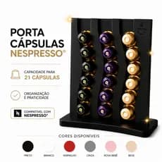 Organizador de Cápsulas Nespresso | Suporte Porta Capsulas Café para Bancada Compacto e Moderno Suporte Cantinho do Café