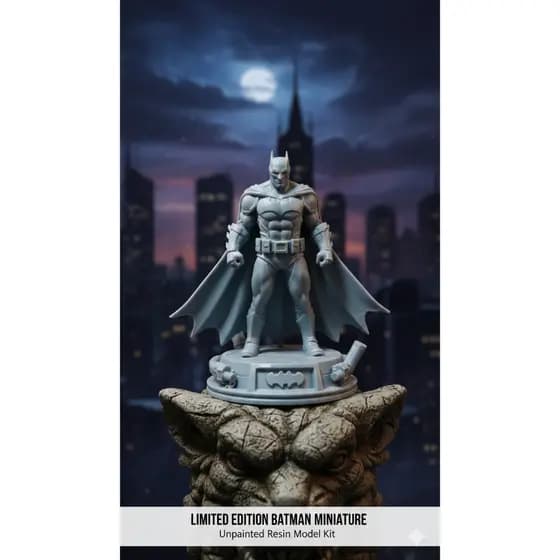 Boneco Batman 10cm Miniatura Decorativa Geek-Setup Gamer