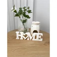 Letras Decorativas HOME com Coração – Decoração Moderna para Sala, Quarto e Rack-Vaso mimo Mesa Ambiente Moderno