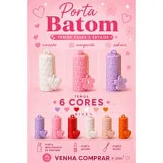 Porta Batom Kit/ Chaveiro/Porta Gloss/ Porta Perfume/ Porta Hidratante Labial/Porta Bala/ Porta Treco/ Presente