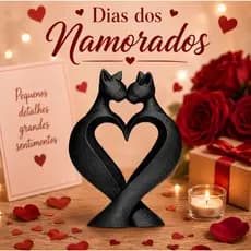 Presente Dia dos Namorados Escultura Gatos Casal Coração/Presente Criativo Casal Gatos Coração Decoração Romântica