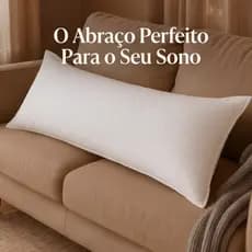 Travesseiro de Corpo Max Pluma 130x40 cm – Super Macio, Confortável e Antialérgico - Housing