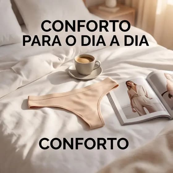 Kit com 12 Unidades Calcinha Fio Dental Confortável e Resistente