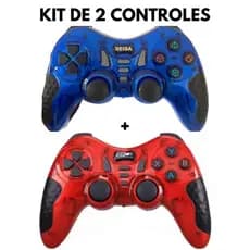 kit De Controles sem fio para PC, Ps3, ps2 PS1 Celular Android, Tablete e Box Tv. SMart TV