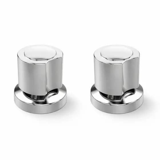 Kit 2 a 10unds Acabamento  De Registro 1/2  3/4 e 1" C-40 ABS Padrão Deca Cromado Luxo