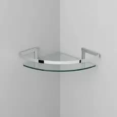 Porta Shampoo Vidro Reto e Canto Suporte Banheiro Resistente Acessório Lavabo Organizador