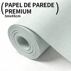 Papel De Parede Vinílico Importado Linho Verde Claro 45cm X 5m Premium Bancada Para Quarto Sala