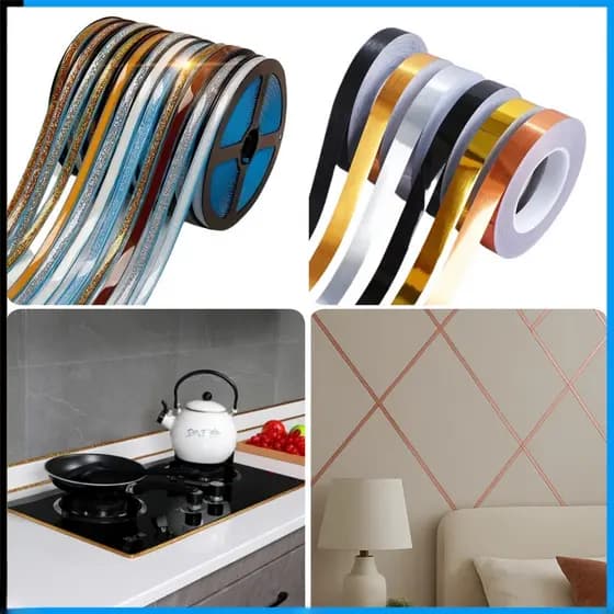 Fita De Lacuna De Azulejo Cerâmico Produtos Domésticos Banheiro Pia Borda Cozinha À Prova D'água Vários Modelos