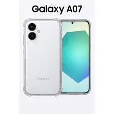 Capa Capinha  - Galaxy A07  TPU Flexível Transparente Com Proteção UV e Borda Anti-Shock