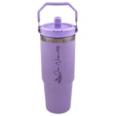 Copo Térmico Flip 900ml Personalizado com Nome - Flower