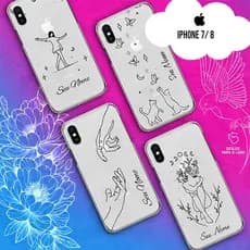 Capa Case Capinha TPU Personalizada com Nome - iPhone 7 / 8 / SE (2020) - Fine Line Collection