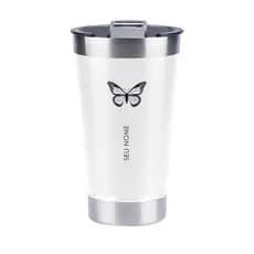 Copo Térmico 473ml Personalizado - Borboleta Minimalista Com Nome - Borboleta