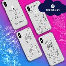 Capa Capinha Case Personalizada com Nome - Moto Edge 50 Neo - Fine Line Collection