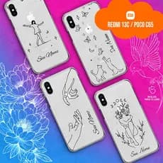 Capa Capinha Case Personalizada com Nome - Xiaomi Redmi 13C / Poco C65 - Fine Line Collection