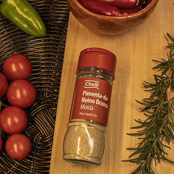 Pimenta Branca Moída Chelli 42g