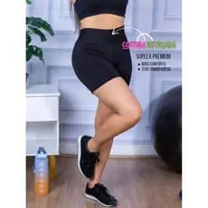 KIT 5 Shorts Legging Academia Esporte Fitness Zero Transparência.