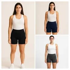 KIT 3 Shorts Legging Academia Esporte Fitness Suplex PREMIUM
