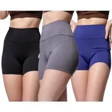 KIT 3 Shorts Academia Esporte Fitness Legging.