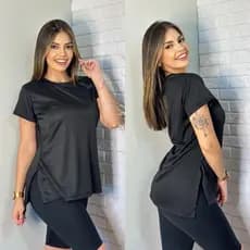 Blusas Academia Dry Fit Camisa Caminhada Musculação Treino camiseta tapa bum bum Feminina