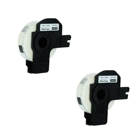 Kit 2x Rolo Etiqueta Termica Dk-1204 Compatível Brother Ql-500 Ql-800