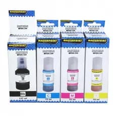 Kit 4 Refil Tinta T504/t544 Compatível Epson L3210 L3150 L3250 L3110 MasterPrint