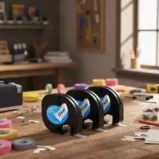 3x Fita Rotulador Dymo 12267 Letratag 100h Transparente Letra Preta 12mm