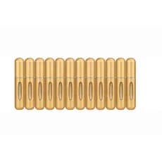 Kit 12 Porta Perfume Dourado Fosco Recarregável Frasco Mini 5ml Portátil  Bolsa Viagem Bolso Mochila