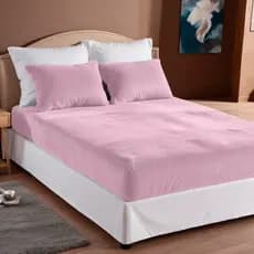 Jogo De Lençol 3 Peças Plush Manta Flannel - Rosa Bebê