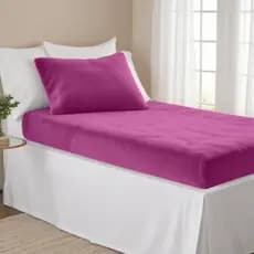 Jogo De Lençol Solteiro 2 Peças Plush Manta Flannel - Pink