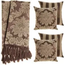 2 Mantas para Sofá 210x140 + 4 Capas para Almofadas