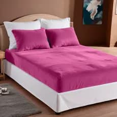 Jogo De Lençol 3 Peças Plush Manta Flannel - Pink