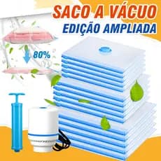 Sacos De Vácuo Para Organização De Roupas  Mala De Viagem Guarda-Roupa Bomba Manual