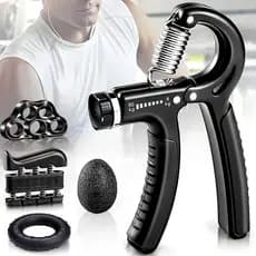 Kit De 5 Peças Aperto De Mão Ajustável Mola Pulso Flexor Antebraço Mãos 5-60Kgs Com Contador