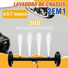 Limpador De Estoque De Rolamento De Lavadora De Alta Pressão , Ferramenta De Limpeza De Estradas Com 7 Bicos