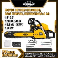 Motosserra a Gasolina 18KW 20/18 Polegadas Profissional Corte Rápido Madeira Plastico