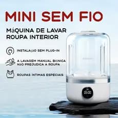 mini Máquina De Lavar Roupa Íntima Sem Fio Portátil Instalação . Meias , Roupas Íntimas E Compacto Conveniente Copo De L