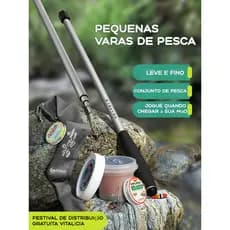 Conjunto de vara de pesca para coisas pequenas, boca de cavalo de pesca, conjunto completo de vara de fluxo curto, ultra