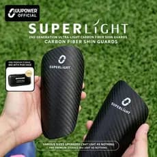 Caneleiras De Fibra De Carbono Superleve OUPOWER-Almofada EVA Ultraleve 4 Tamanhos De Proteção Para Futebol