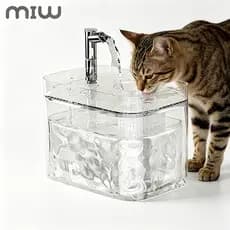 Bebedouro para Gatos – Água Fonte de Água, Circulação de Água com Filtro 1,5L e Base Segura