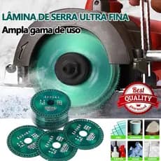 Disco de Corte 6 em 1 Serra Multifuncional Diamantado 100mm Para Cerâmica Metais PVC Esmerilhadeira haosin