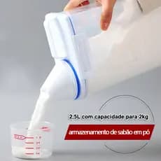 Kit Com 2 Dispensadores De Detergente Líquido E Amaciante-Copo Medidor De 2 Kg , À Prova De Vazamentos Fácil De Preenche