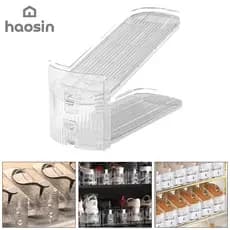 haosin Sapateira Acrílico Transparente Altura Regulável Durável
