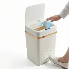 18L/12L Lixeira de fácil abertura com Sensor automático inteligente