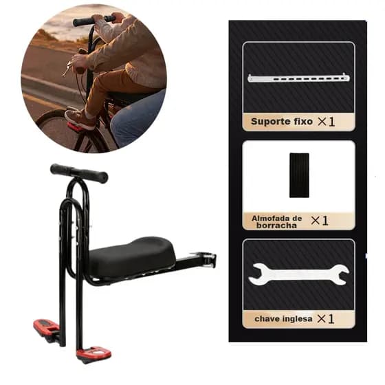 Assento de bicicleta para bicicleta elétrica Assento dianteiro para bicicleta de montanha / dobrável / Compart