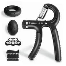 Kit 5 Peças Hand Grip Flexor De Punho Ajustável De Mola Antebraço Mãos 5-60Kgs