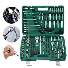 61-216 PCS Jogo Caixa De Ferramentas Chave Soquete  Multi Funções