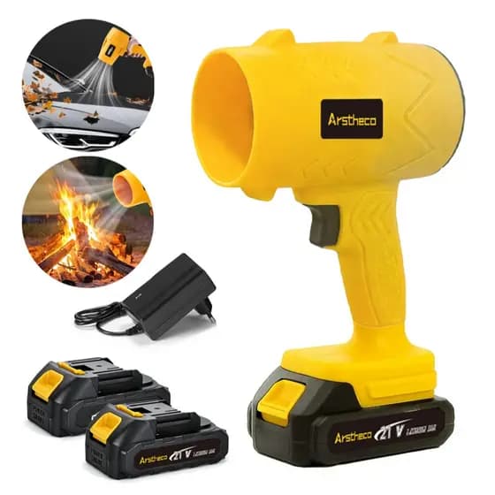 soprador de folhas elétrico  2 baterias bivolt 50000rpm 1200W Arstheco