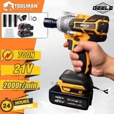Chave De Impacto 300N Elétrica Burshless Impact Sem Fio Bateria De Lítio Recarregável