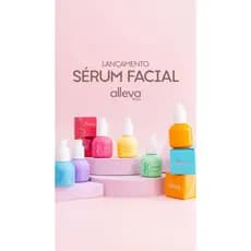 Sérum Facial Alleva 30ml – 6 Versões (Rosa Mosqueta, Vitamina C, Antiacne, Clareador, Multifuncional)